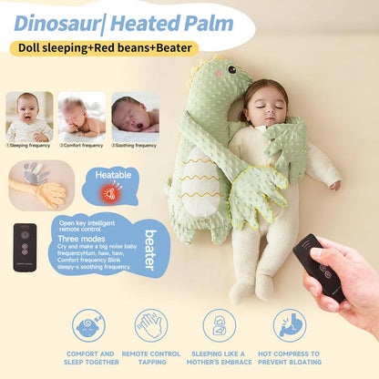 Baby Soothing Hugging Pillow Soft Cotton Animal-Shaped Sleep Aid Cushion with Gentle Patting Cute Big White Goose Design for Infant Comfort