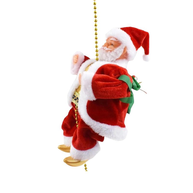 Bring Holiday Cheer Home with the Animated Motorized Climbing Santa - Perfect Musical Decoration for Christmas Fun!