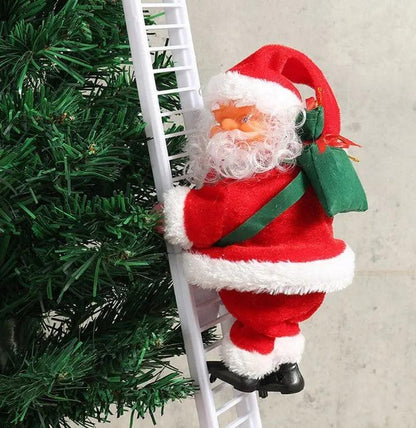 Bring Holiday Cheer Home with the Animated Motorized Climbing Santa - Perfect Musical Decoration for Christmas Fun!