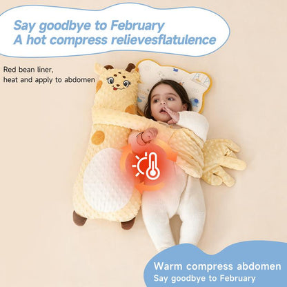 Baby Soothing Hugging Pillow Soft Cotton Animal-Shaped Sleep Aid Cushion with Gentle Patting Cute Big White Goose Design for Infant Comfort