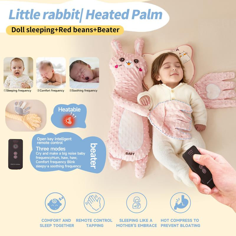 Baby Soothing Hugging Pillow Soft Cotton Animal-Shaped Sleep Aid Cushion with Gentle Patting Cute Big White Goose Design for Infant Comfort