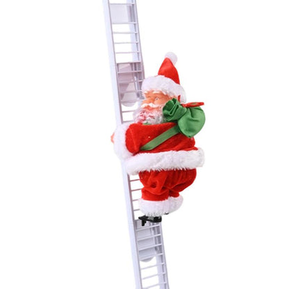 Bring Holiday Cheer Home with the Animated Motorized Climbing Santa - Perfect Musical Decoration for Christmas Fun!